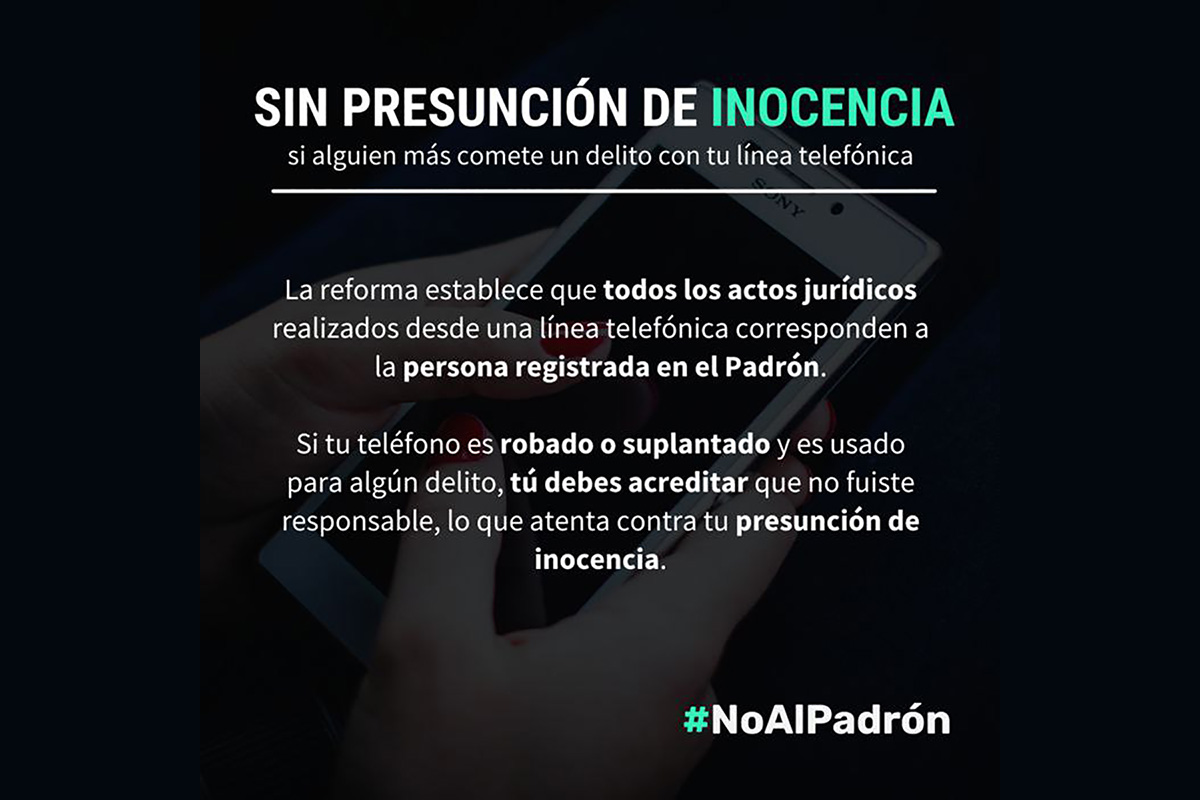 Decimos #NoAlPadrón