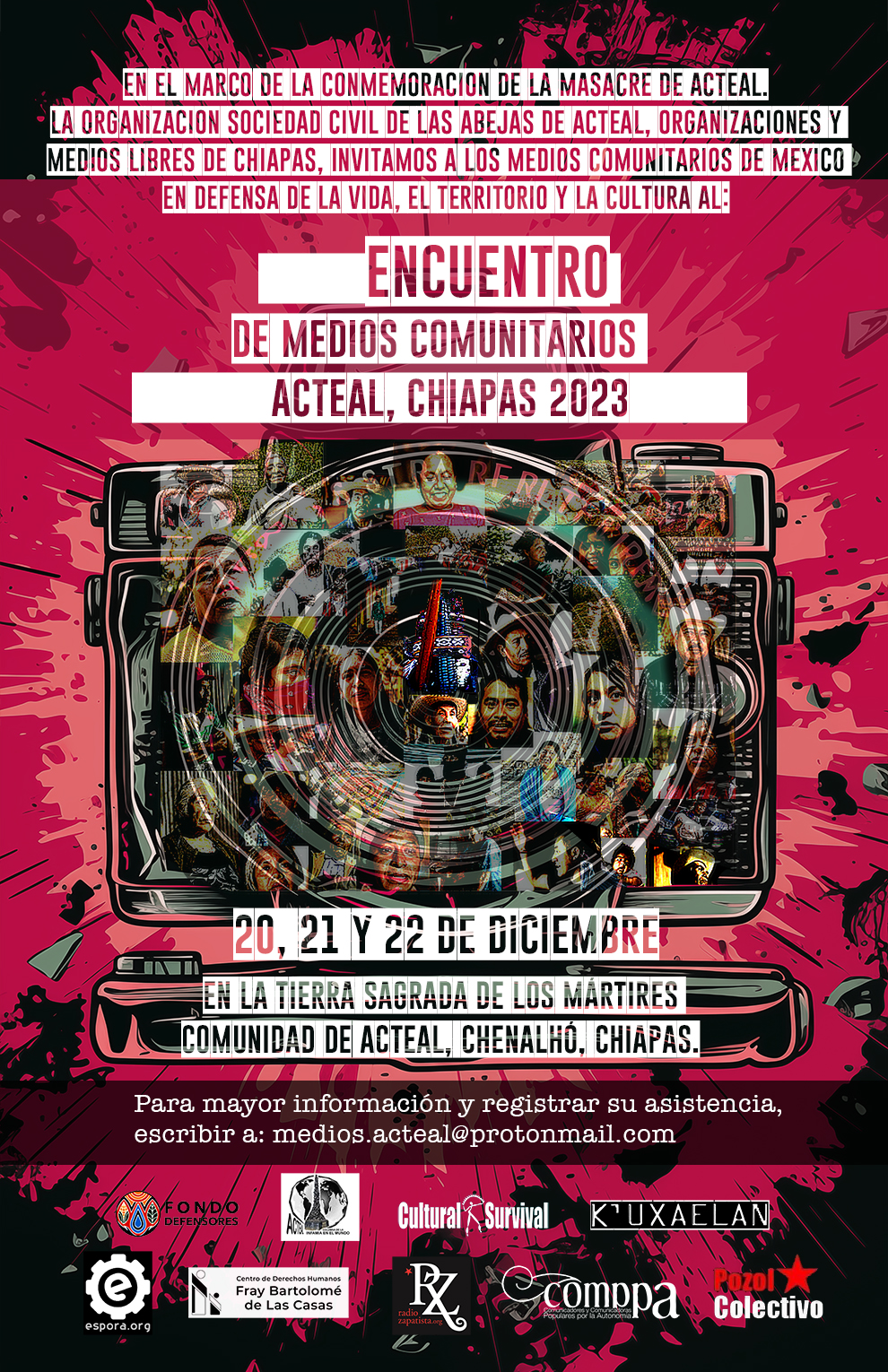 Cartel convocaria encuentro medios