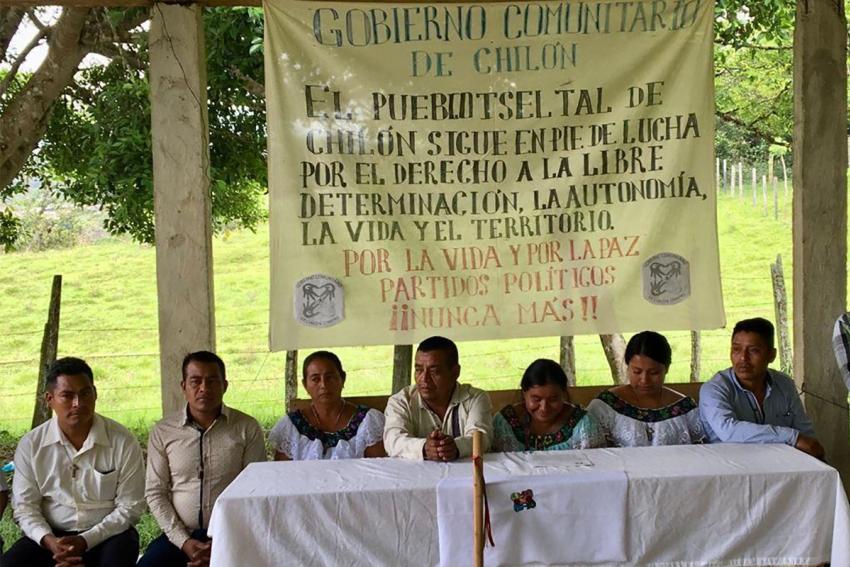 Comunicado de Gobierno Comunitario de Chilón, Chiapas